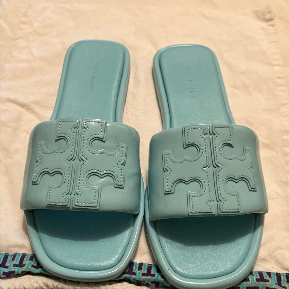 Tory Burch Double T Sport Slides/Sandals